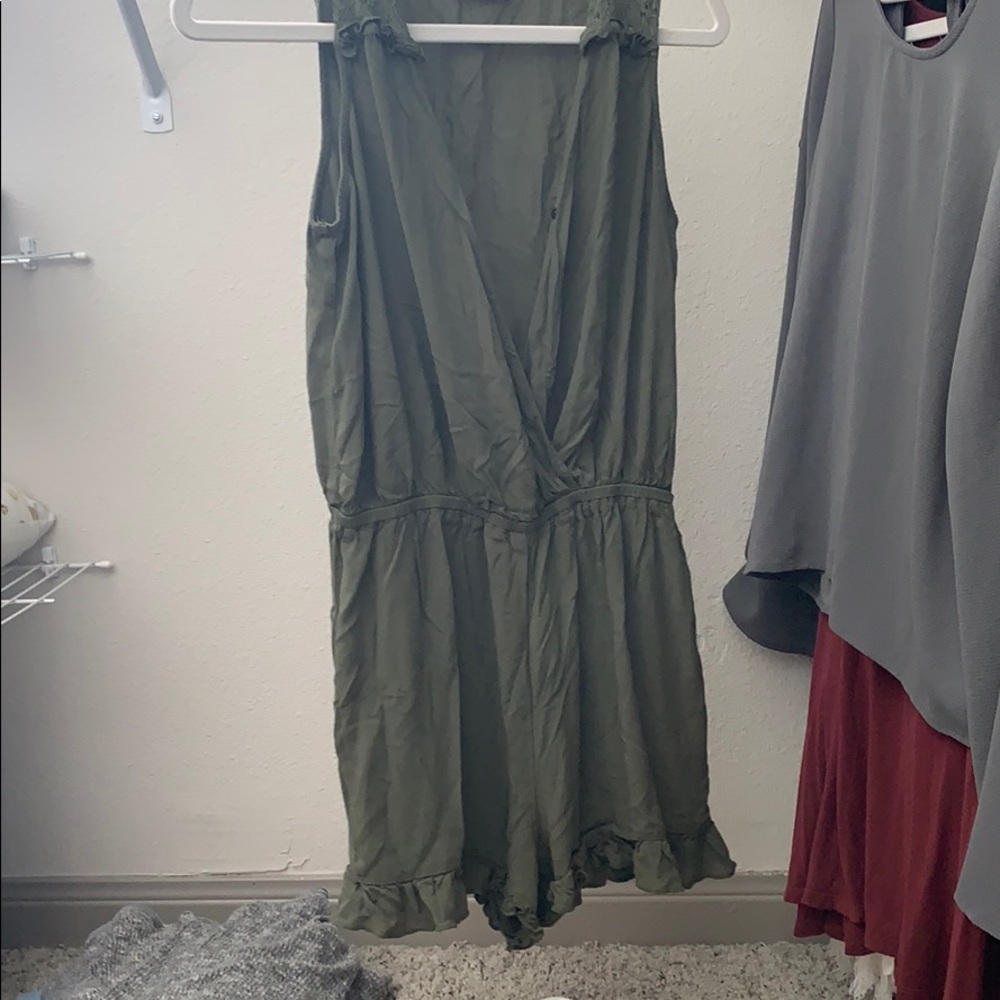 Romper Army Green